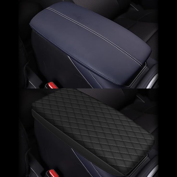 AOMSAZTO Console Pad for 2020-2024 Mazda CX-30 Armrest Pad for CX-30 Leather Black
