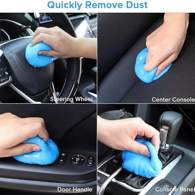 Car Cleaning Gel Compatible with Kia K4, 200g Detailing Putty for Auto Vents, Dashboard, Cup Holders - Reusable Multifunctional Dust Remover,200g*2