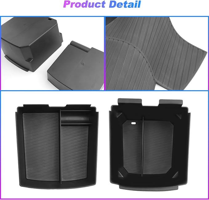 SXCY 2PCS for 2025 2026 Hyundai Tucson Center Console Organizer for Hyundai Tucson (Limited) Accessories 2025 2026 Tucson Limited Console Tray 2025 2026 Tucson Console Organizer(Double-Deck Design)