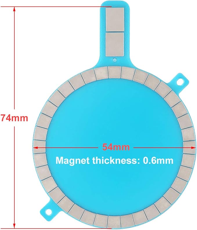 Mag Safe Case Magnet Sticker XZC 2Pcs Strong Magnetic Wireless Charging Magnet Mag Safe Sticker Magnet Circle for iPhone 12 Pro Max 12 Mini 11 Xs Xr 8 Mobile Phone Case