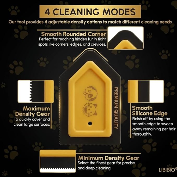 [2 Pack] Mini Pet Hair Detailer – Dog & Cat Hair Remover for Car Carpet, Interior Detailing, Couch & Furniture – Reusable Embedded Fur Removal Tool – Premium Gift Box
