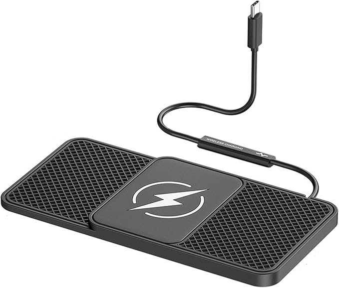 Wireless Car Phone Charger for Lincoln Corsair Nautilus Aviator Navigator, Type C/USB 20W Fast Charging Pad, Non-Slip Charging Station for Travel Home Office Desk, Lightweight,Type-C