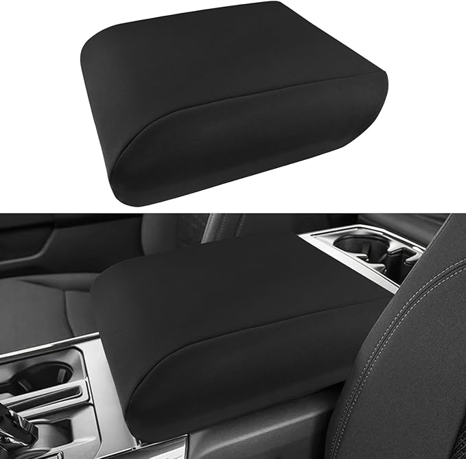 INTGET Center Console Cover for 2025 2026 Ford F150 Accessories Interior 2021 2022 2023 2024 Car Middle Arm Rest Armrest Lid Seat Cover Protector Elbow Cushion Pad (Neoprene, 2021-2026)