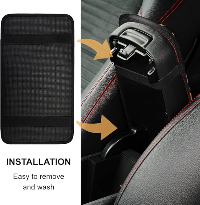 1pc Center Console Armrest Cover Pad 12.6x7.5 inch Butterfly Neoprene Car Armrest Cushion Waterproof Armrests Seat Box Cover Protector for Universal Cars Vehicles SUVs