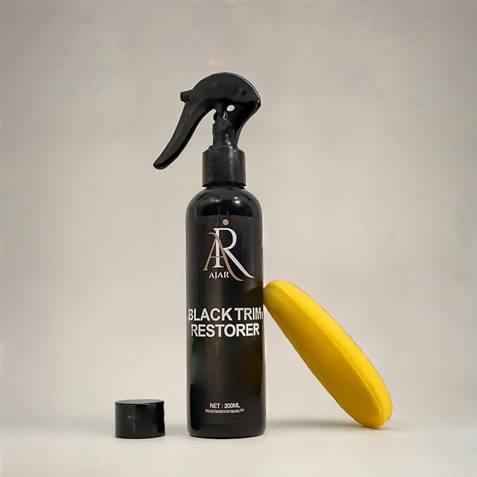 Plastic & Tire Trim Restorer – Shine & Protect Faded Car Trim – Conceals Scratches, UV Resistant, Lasts 8+ Months – 6.7 Fl Oz