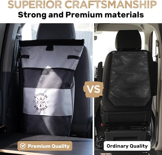 Living in a Bubble Wet Dry Laundry Bag – Portable Waterproof Laundry Hamper for RV, Campervan & Travel – Foldable Clothes Organizer with Separate Wet & Dry Compartments