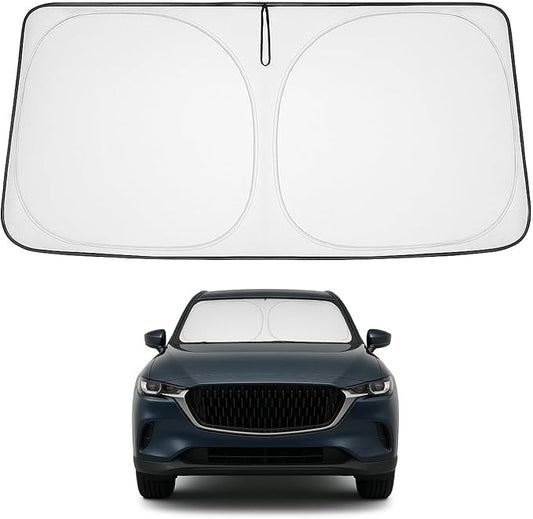 Proadsy 2026 Upgrade Front Windshield Sun Shade Foldable Sunshade Protector Custom Fit 2016-2023 CX-9 CX9 Sport Utility SUV Accessories