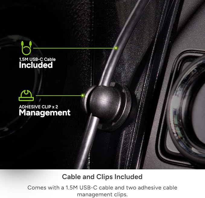 Mophie Snap+ Wireless Charging Vent Mount – MagSafe Compatible, Fast 7.5W Charging, Universal Fit, Adjustable Arm, Secure Twist-Lock, Compatible with iPhone 16, 15, 14, 13 & 12 Series, Black