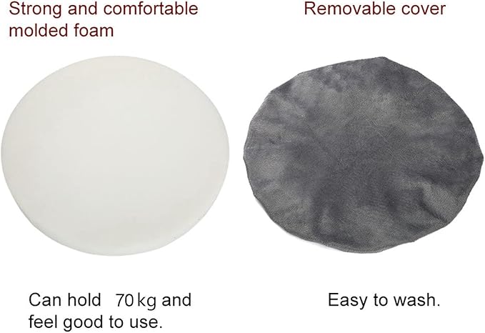 360 Rotating Car Seat Pad Revolving Swivel Seat Cushion for Elderly Stool Cushions Round Bar Stool Cushions Wheelchair Pad for Seniors Office 15.35" Diameter