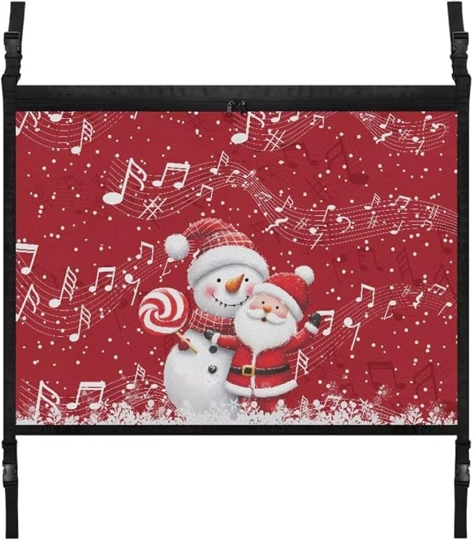 Auto Seat Storage Hanging Bag Santa Claus Snowman Multi-Purpose Seat Organizer for Vehicle Passenger Seat Organization and Storage One Size
