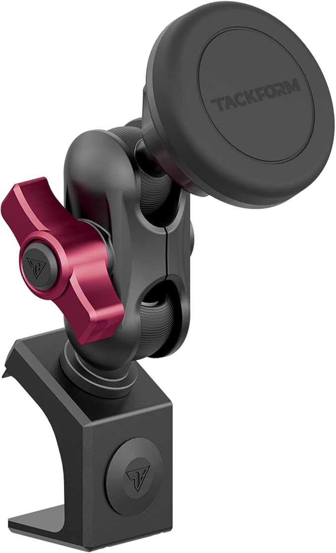 Tackform Link Phone Mount with Top Dash Clip - Compatible with 2021-2025 Ford Bronco | Aluminum | Zero Slip, Anti-Scratch | Universal Magnetic Phone Holder | 2" Arm | Pink | (NOT MAGSAFE Compatible)
