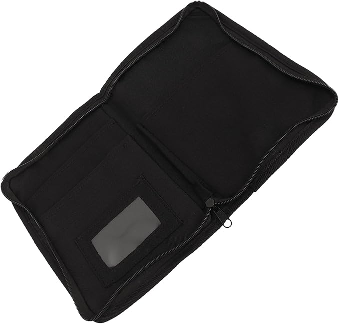 Walfront Car Glove Box Organizer, 600D Oxford Cloth Vehicle Document Holder with 6 Pockets, Universal Fit Auto Paperwork Storage Bag for Organized Glove Compartment