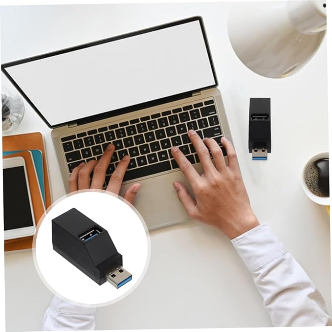 ARTIBETTER USB Hub Adapter Ports Portable USB Splitter for Laptop Design for Mouse Keyboard and Printer Compact and Expander