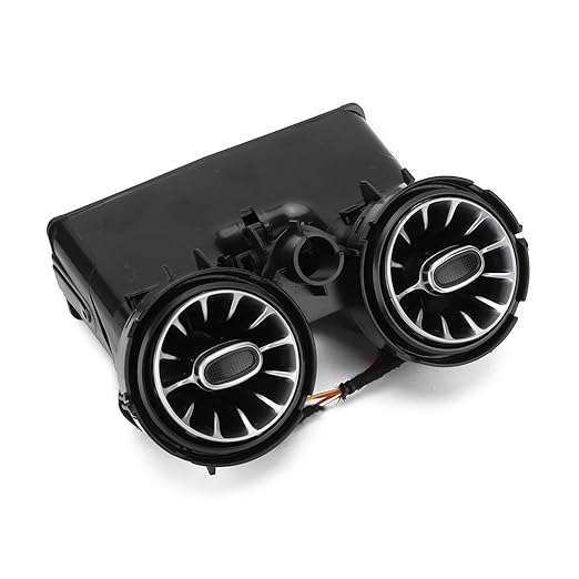 Rear LED Turbine Air Vent Kit, 64 Color Ambient Lighting, Ideal Cooling System Upgrade Replacement, 2019 2021 GLC C Class X253 W205 Fit