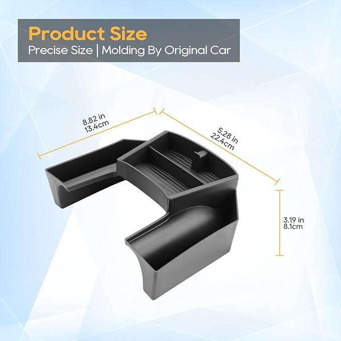 LFOTPP for VW ID.4 Center Console Organizer for 2023 2024 2025 2026 VW ID.4 (Standard/S/S Plus/Pro/Pro S/Pro S Plus) OEM Fit, Non-Slip Waterproof Interior Accessories