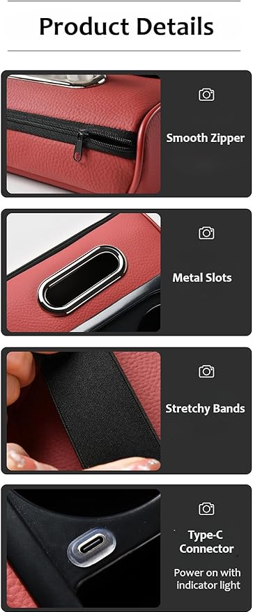 Armrest Box Pad for Car w/Type-C Charging Interface, Car Center Console Cover w/Cup Holder, Interior Car Accessories (Coffee)