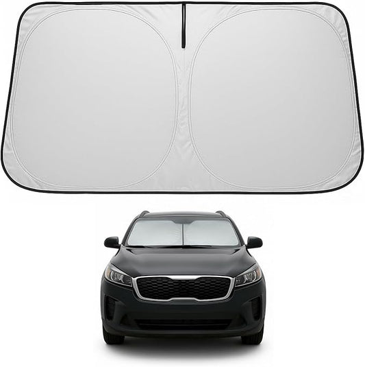 Proadsy 2026 Upgrade Front Windshield Sun Shade Foldable Sunshade Protector Custom Fit 2015-2020 Kia Sorento Accessories