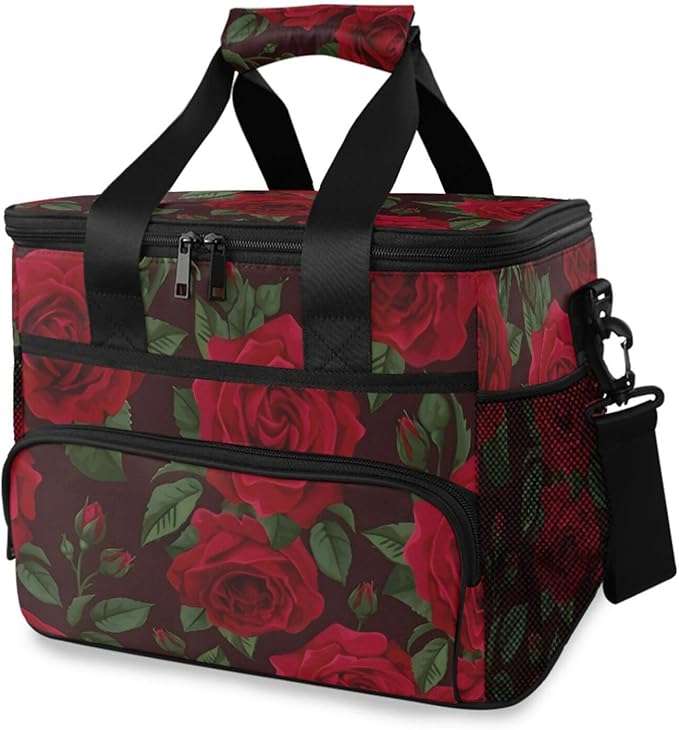 Cooler Bag Insulated Picnic Bag Large Lunch Box Reusable Tote Bag Soft Sided Portable Beach Cooler Grocery Camping