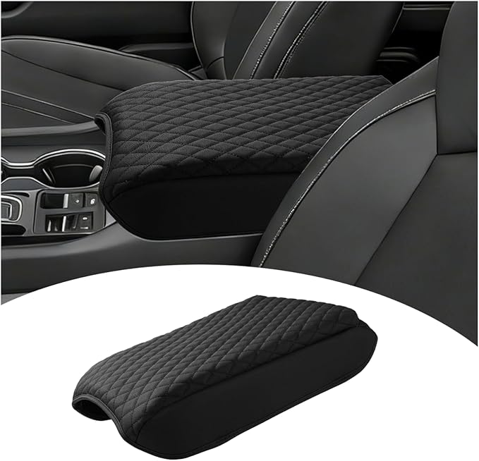 Shademax Center Console Cover for Honda Passport 2026 Armrest Cover Center Console Cushion Pad Leather Middle Console Arm Rest Lids Protector for Passport TrailSport/RTL/TrailSport Elite Accessories