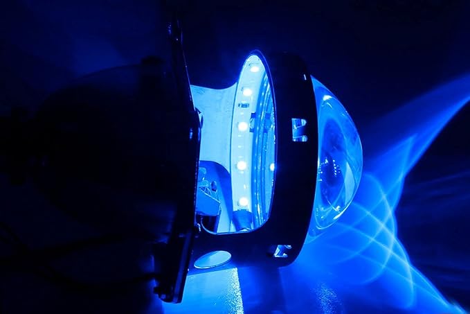 iJDMTOY Ultra Blue 15-SMD LED Accent Ambient Lighting Kit Compatible with Car Motorcycle Projector Lens Demon Eye Retrofit