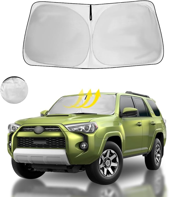 2025 Upgraded Windshield Sun Shade for Toyota 4Runner 2025 2024 2023 2022 2021-2010 Accessories Window Sunshade for SR5 Trail Limited, 5th Gen 4-Runner SUV Sun Visor Protector Heat Shield