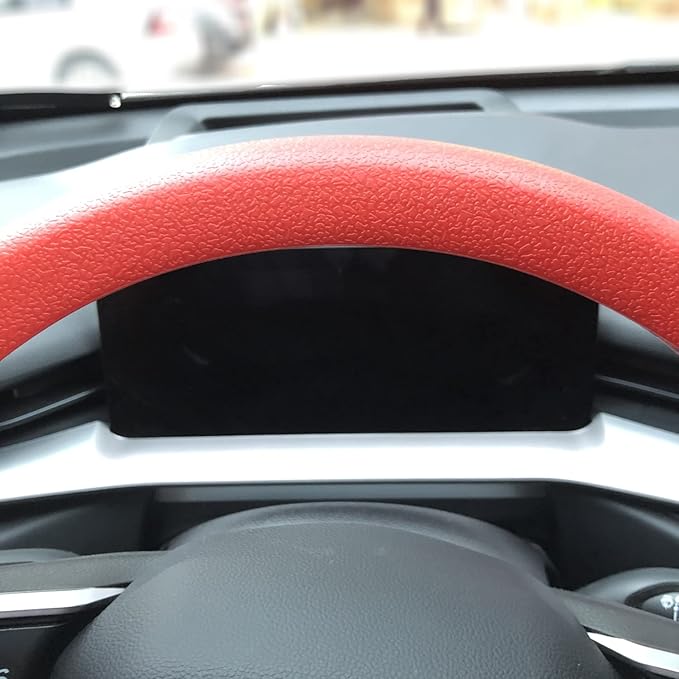 Red Car Steering Wheel Cover: RPKEY 13.5 to 15 inches Silicone Steering Cover Compatible with Most of Car Models | Replacement for Steering Wheel Cover