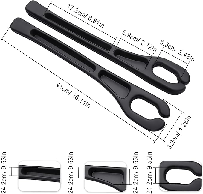 Car Seat Gap Filler, 2 PCS Car Seat Gap Filler Organizer with Storage Slot, Anti-Drop Side Console Storage Pocket, Universal for Auto SUV Truck Interior Accessories, Black