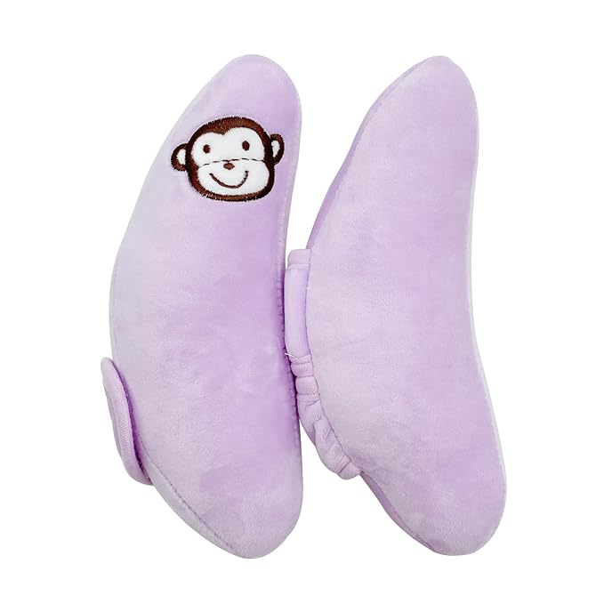 Baby Car Seat Head Neck Support,Adjustable Travel Pillow for Toddler,Portable Travel Pillow for Kids,U-Shape Travel Headrest Cushion,Baby Neck Pillows for Pushchair,Purple