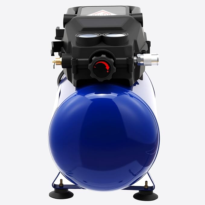 Air Compressor, 3 Gallon Max 110 PSI Portable Oil Free Tank and Ideal for Painting, Inflation and other Pneumatic Tools.