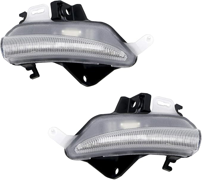 iJDMTOY Clear Lens Dynamic Sequential Blink/Flow Full LED Outer Side Mirror Turn Signal Light Assembly Kit Compatible with Lexus is RC ES LS CT