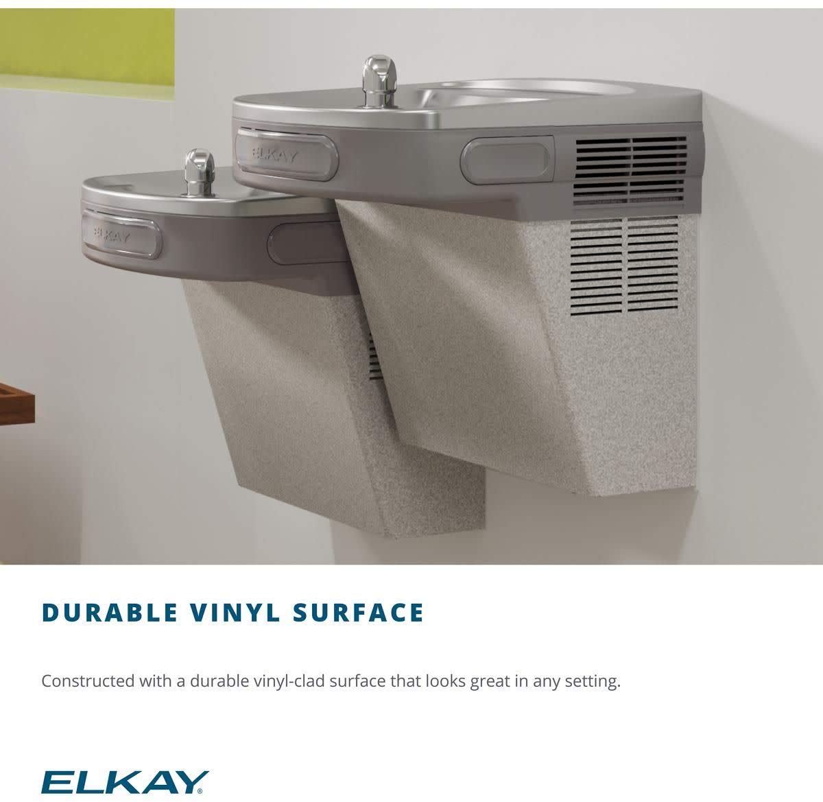 Elkay EZS8L Wall Mount ADA Cooler Non-filtered Refrigerated Light Gray Granite