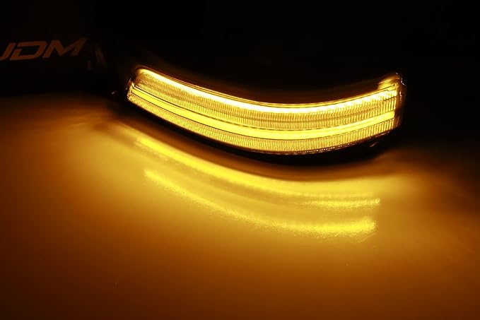 iJDMTOY Smoked Lens Dynamic Sequential Blink/Flow Full LED Side Mirror Turn Signal Light Assembly Kit Compatible with 2019-up Dodge RAM 1500