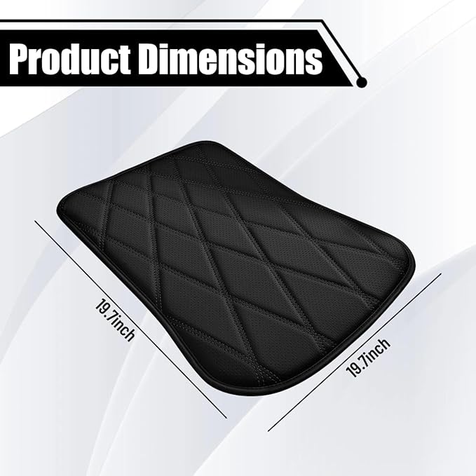 Car Seat Cushion, Comfortable Sciatica & Lower Back Pain Relief Vehicle Driver Seat Pillow, Auto Interior Chair Protector, Universal for SUV Automobile Truck (Black)