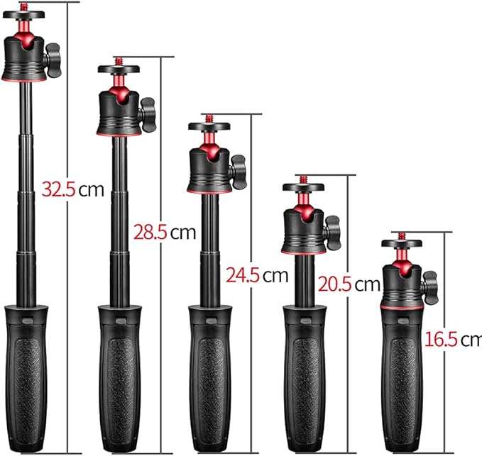 Magnetic Cell Phone Tripod for MagSafe, Mini Extendable Selfie Stick and Tripod Stand with 360° Ball Head, Compatible with iPhone 16 15 Pro Max Plus 14 13 12 Series