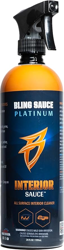 Bling Sauce Platinum Interior Sauce, Lavender Scent, All Surface Automotive Interior Cleaner for Cars, Trucks, SUVs, 24oz.