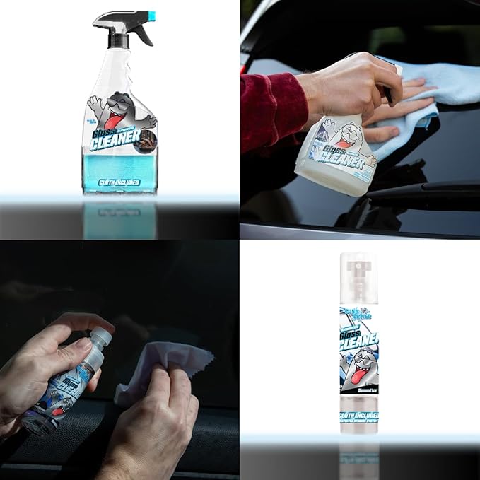 Car Cleaning Kit - Car Accessories for Interior and Exterior Cleaning, Glass Cleaner, Car Wipes, Auto Essentials