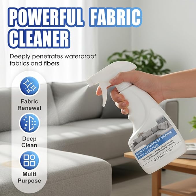 Fabric Sofa Cleaner, Carpet & Upholstery Stain Cleaner Spray Expert Stain and Odor Remover – Pet & Kid Safe Rug Cleaner, Fast-Drying, Formula for Carpets, Rugs & Fabric (2PCS)