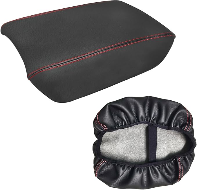 Compatible with Center Console Armrest Cover for Honda CRV 2017 2018 2019 2020 2021 Leather Arm Rest Storage Box Lids Cushion Protector Pad