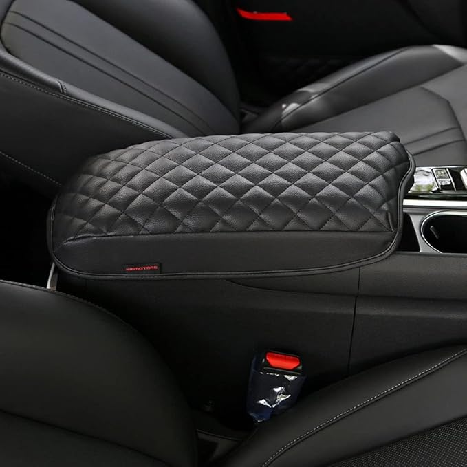 KMMOTORS Sonata(2020-2025) DN8, Center Console Cover, Armrest Cushion, Console Protector, Sonata Accessories (DN8, Black)