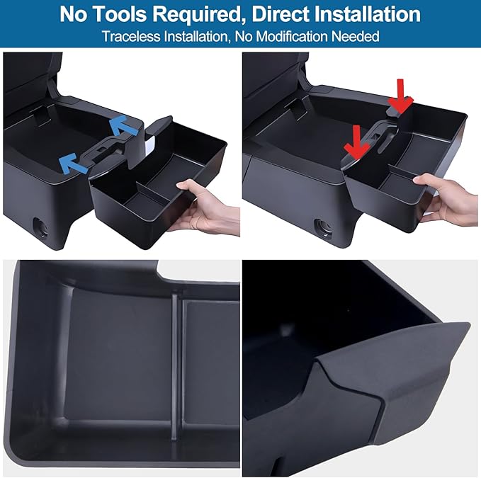 Center Console Hanging Organizer Box Compatible with 2019-2025 Chevy Silverado Gmc Sierra 1500 and 2020-2025 Silverado Sierra 2500hd 3500hd Insert Storage Caddy Accessories Fits Split Bench Seat Only