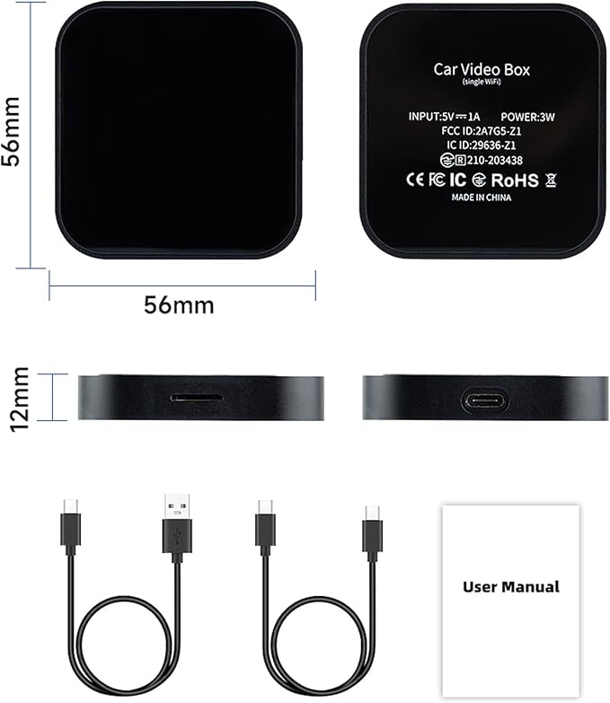 Wireless Android Auto & CarPlay AI Box for Harley 2024–2026 Road Glide, Street Glide & CVO/ST, Adds Android Support to Factory System, Plug & Play (AIBOX01)
