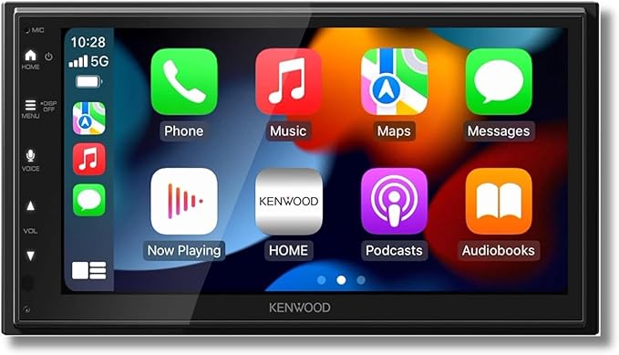 KENWOOD DMX500S 6.8" Capacitive Touchscreen Digital Multimedia Receiver – Wireless Apple CarPlay, Android Auto, Bluetooth