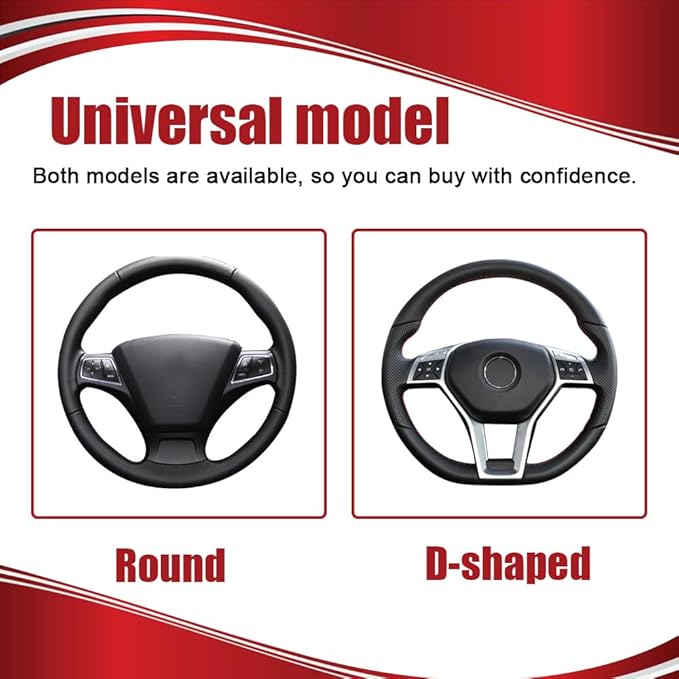 Elastic Stretch Steering Wheel Cover, Universal 15 Inch Car Steering Wheel Protector, Beige