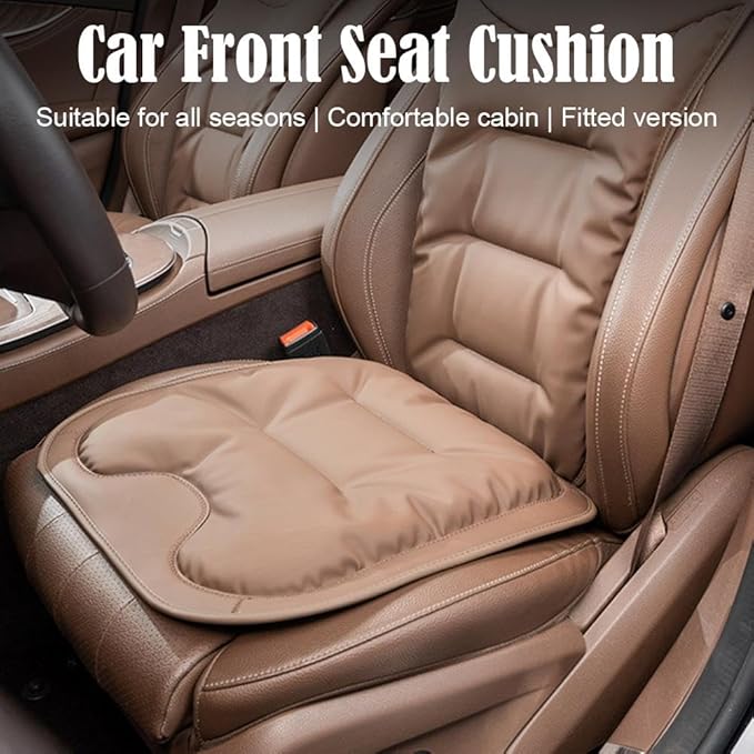 Car Seat Cushion, Livena Custom Pain Relief Car Seat Cushion, Soft Comfortable and Supportive Pad, Memory Foam Seat Pad for Car, Office Or Home Chair