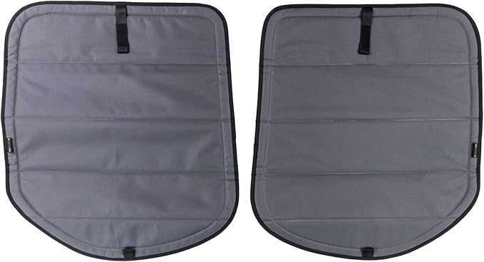 VanEssential Insulated Magnetic Blackout Rear Door Full Plastic Window Covers (Pair) Designed for Mercedes-Benz VS30 (Van Years 2019 to Current) - Charcoal Gray