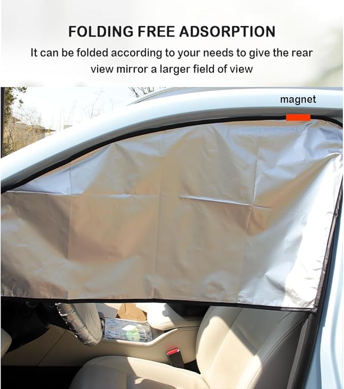 Magnetic Car Window Shade - Full Blackout for UV Block&Privacy Protection with Car Side Window Sun Shade- Universal SUV,Truck,Auto Privacy Shades (A-Side Window/4pcs)
