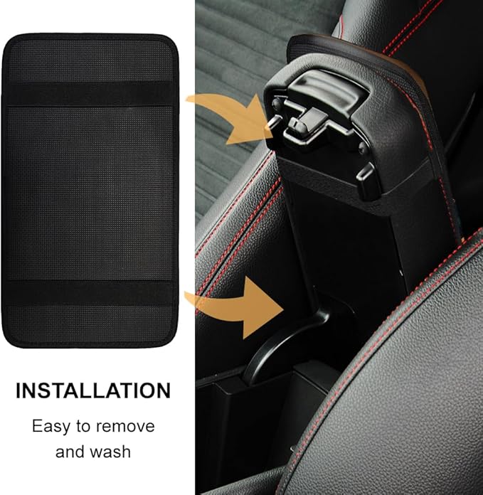 1pc Center Console Armrest Cover Pad 12.6x7.5 inch Sunset Neoprene Car Armrest Cushion Waterproof Armrests Seat Box Cover Protector for Universal Cars Vehicles SUVs