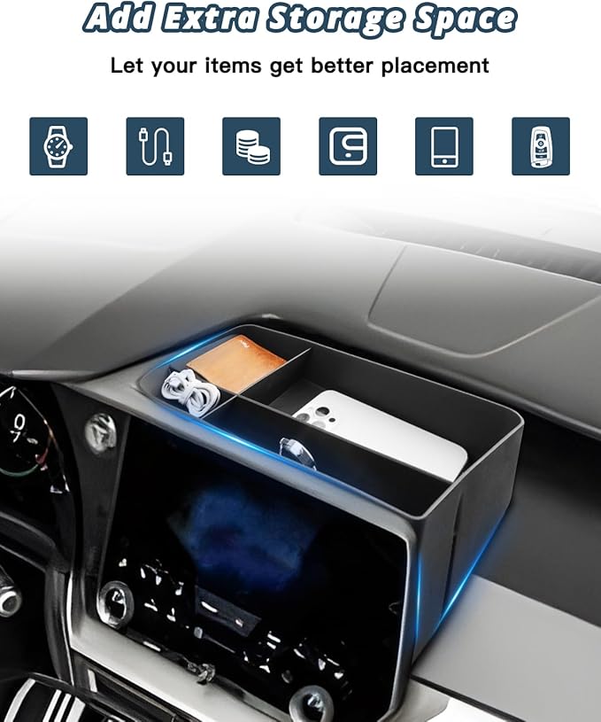 2024-2026 TX350 Behind Screen Organizer for Lexus TX 350 Accessories TPE Dashboard Storage Tray Compatible with 2024 2025 2026 Lexus TX(TX350/TX 350 Premium/TX 500h F Sport /TX 550h+/TX 550h+ Luxury)