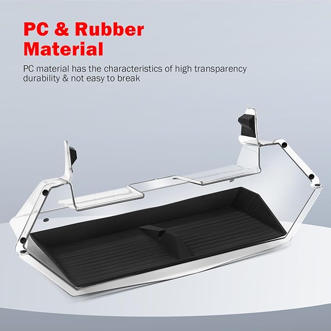 Under Screen Storage Box for Tesla Cybertruck 2024 2025 2026, Center Console Hidden Dashboard Organizer Tray with Anti-Slip Liner, Cybertruck Interior Accessories