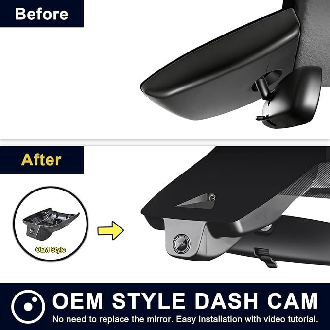 Mangoal Front 4K & Rear 1080p Dash Cam Custom fit for Toyota Corolla & Hybrid 2020 2021 2022, LE XLE XSE SE,Corolla Hatchback 2019-2022 Gen12 E210 (Model B), Integrated OEM Look, App & WiFi,128GB Card